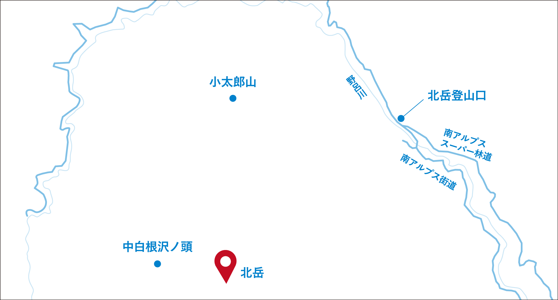 山梨県南アルプス市芦安芦倉の北岳