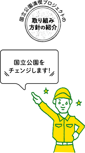 国立公園満喫プロジェクトの取り組み方針の紹介／国立公園をチェンジします！