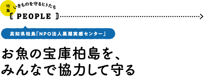 いきものを守るヒトたち【PEOPLE】高知県柏島「NPO法人黒潮実感センター」／お魚の宝庫柏島を、みんなで協力して守る