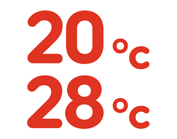 室温は夏は28℃、冬は20℃を目安に。過度な冷暖房は控えよう