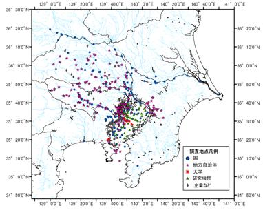 環境調査実施地点数