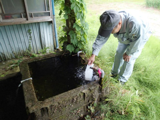 毎月の採水状況の例（川俣町）