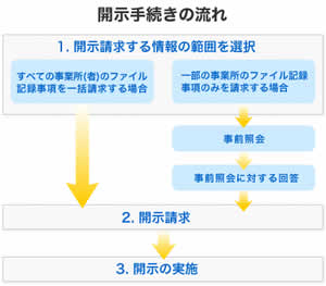 開示手続きの流れ