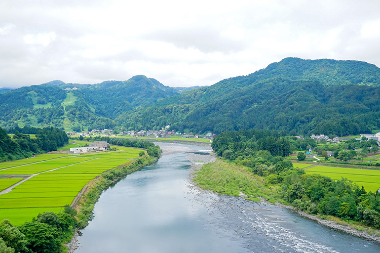 山、川、田園　風景写真