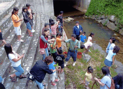 阿里川の清掃