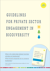 Introduction Brochure for Guidelines for Private Sector Engagement in Biodiversity