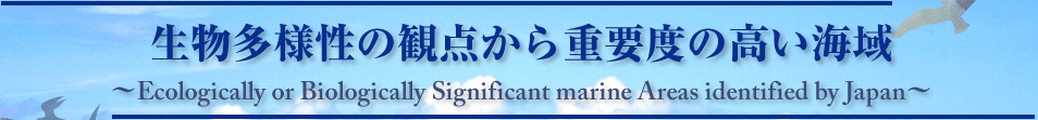 生物多様性の観点から重要度の高い海域