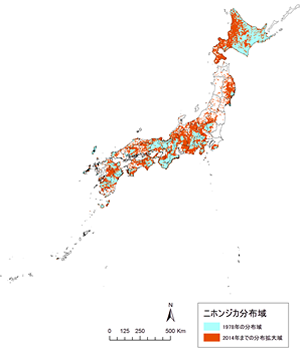 シカの分布拡大状況