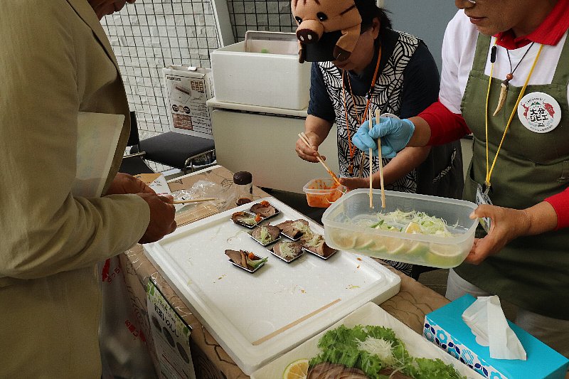 ジビエ試食（大分県会場）