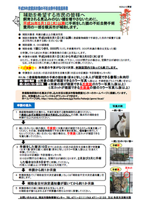 事業説明用チラシ