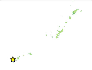 崎山湾自然環境保全地域位置図