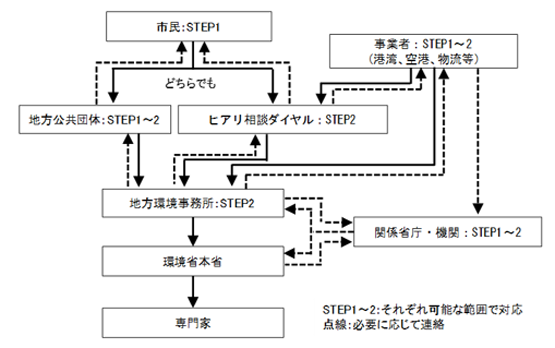 ヒアリと疑わしいアリを確認したときの連絡体制