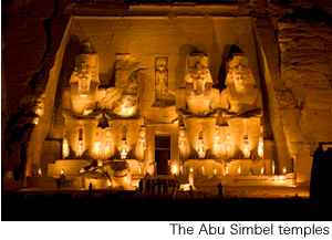The Abu Simbel temples