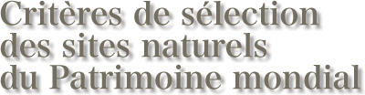 Critères