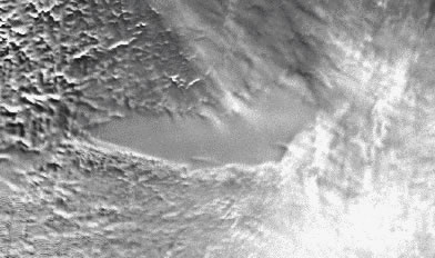 レーダーサット衛星から撮影したヴォストーク湖