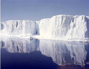 Tabular Iceberg: originates in an ice shelf