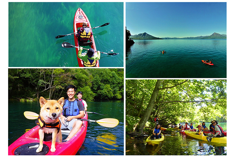 支笏湖クリアカヤックツアー 水質国内トップクラスの湖で、北海道初