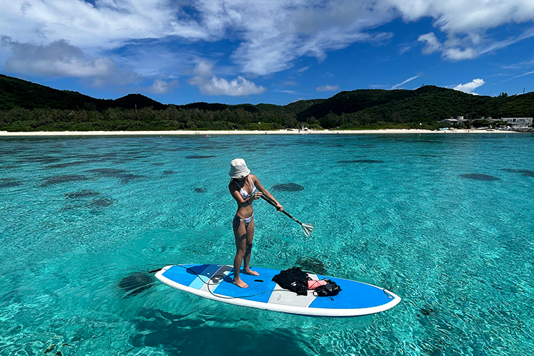 国立公園の座間味島SUP&シュノーケルツアー | 国立公園に、行って