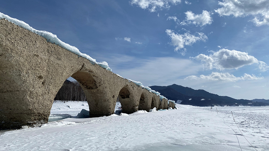 【写真】タウシュベツ川橋梁