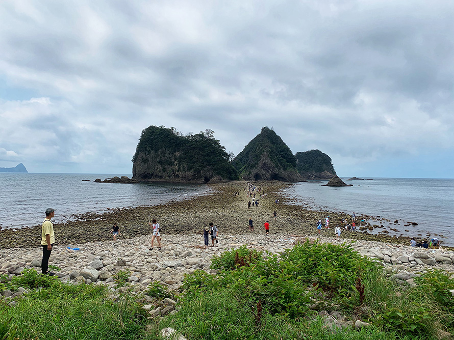 【写真】堂ヶ島のトンボロ