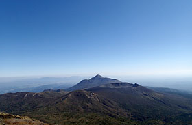 韓国岳山頂からの眺望の写真