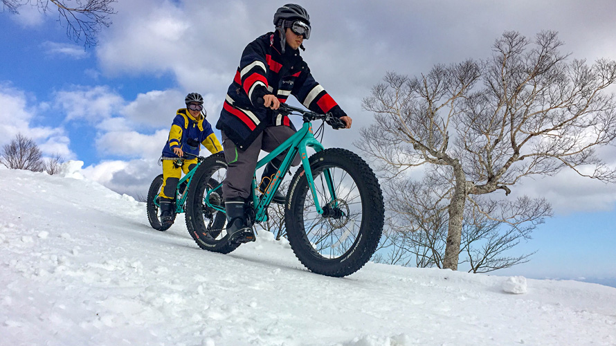 【写真】スノーサイクリング