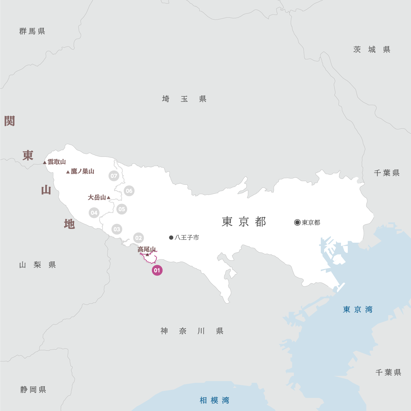 東京都の地図