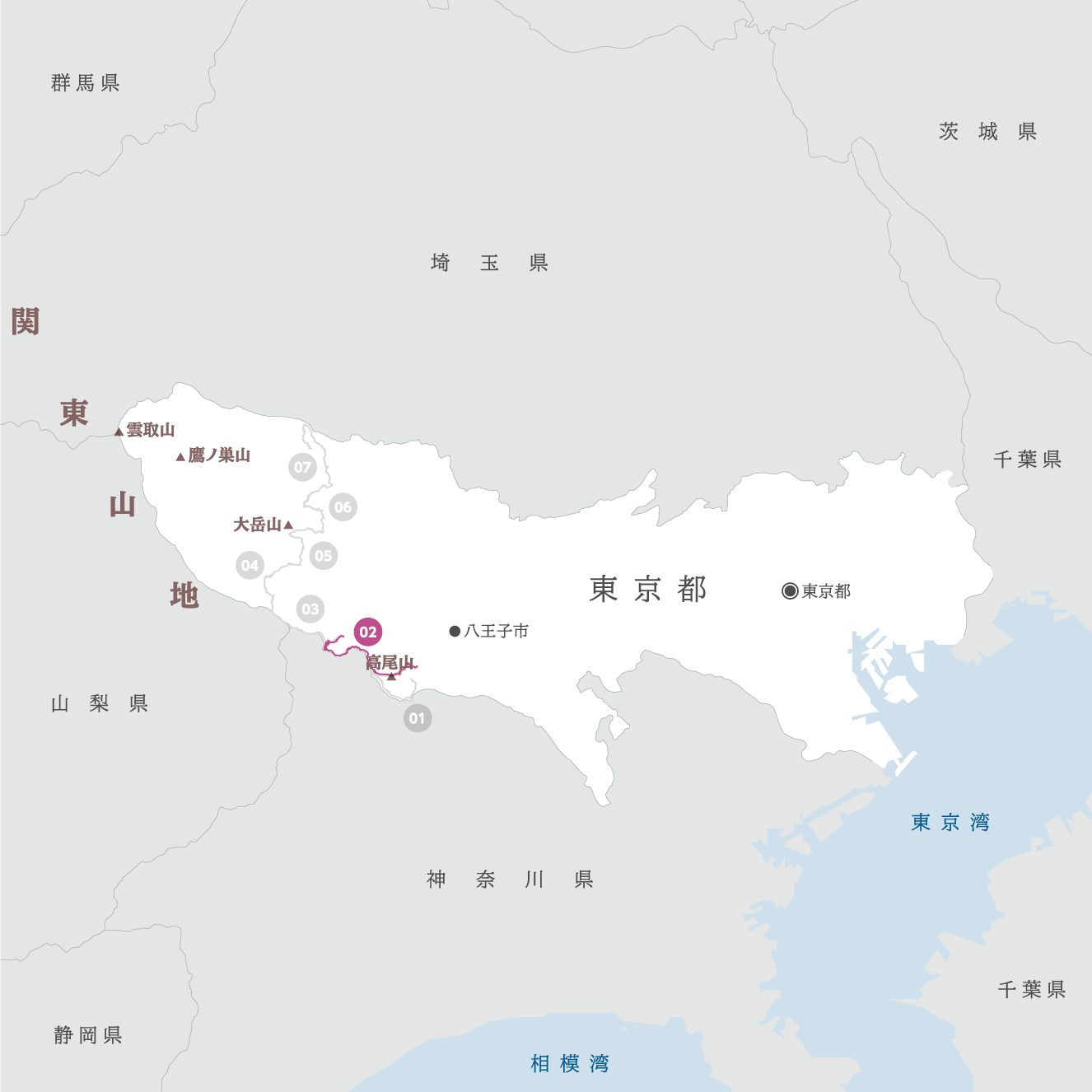 東京都の地図