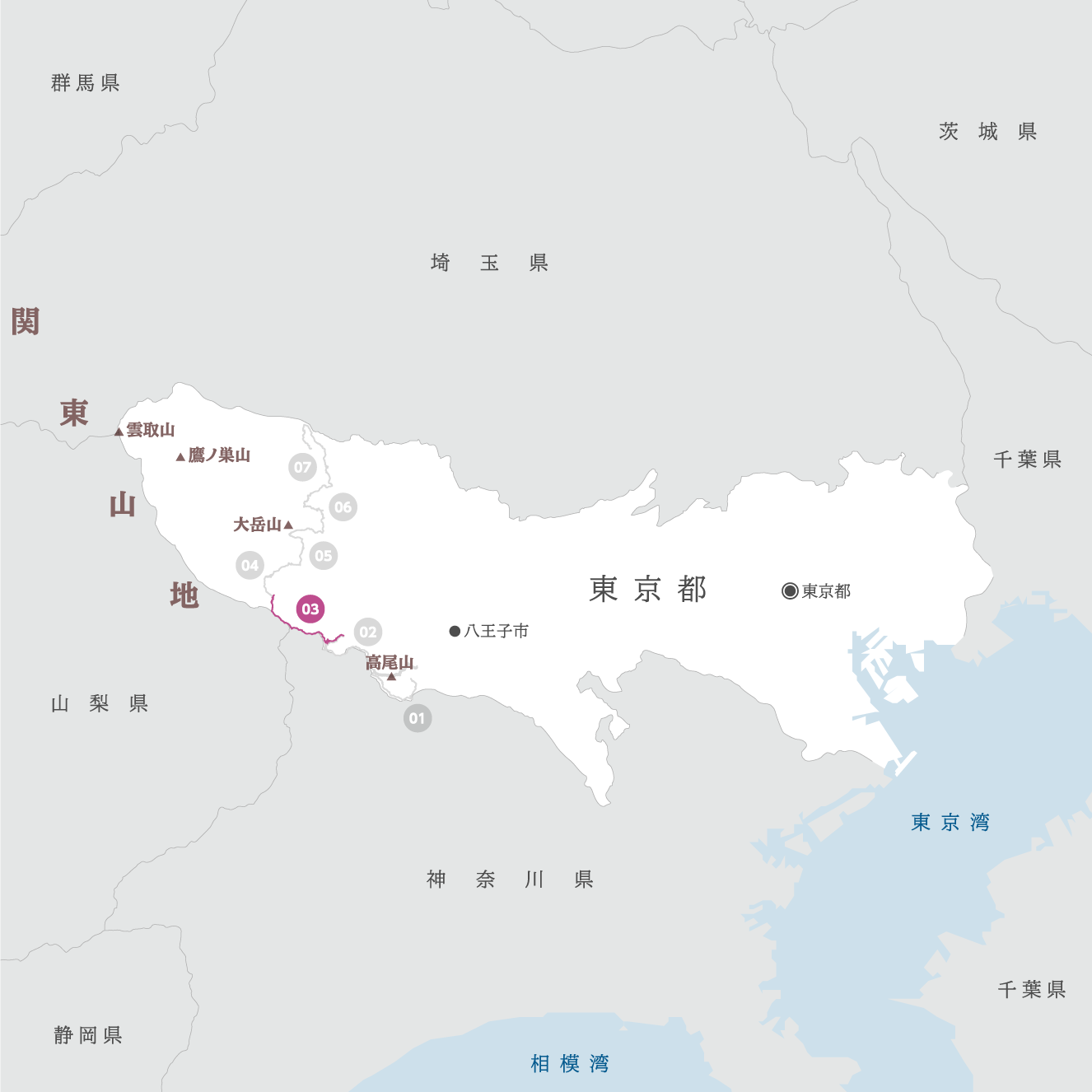 東京都の地図