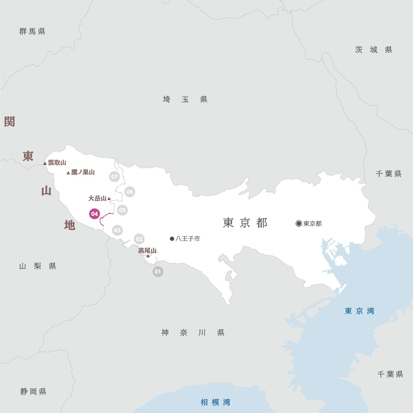 東京都の地図