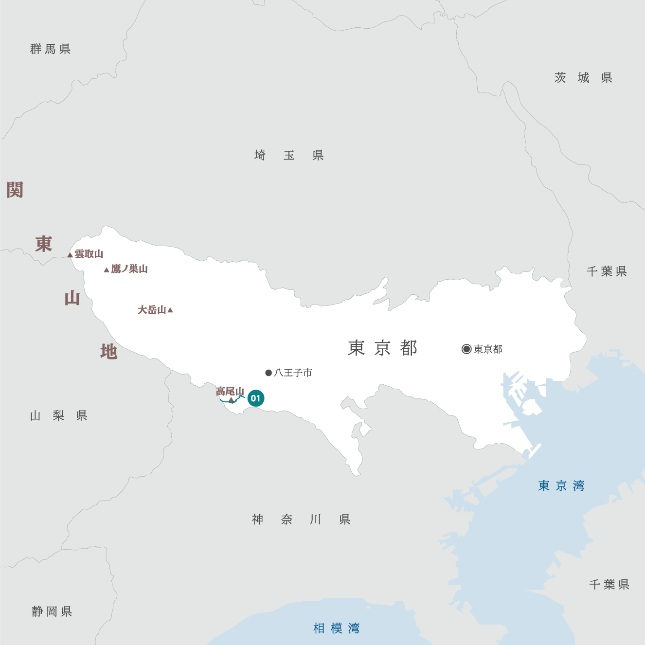 東京都の地図