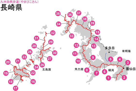 長崎島県地図