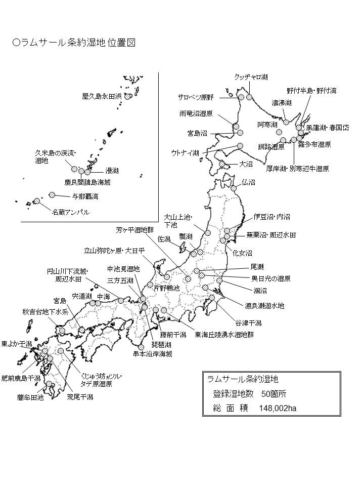 ラムサール条約と条約湿地 日本の条約湿地