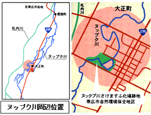 ヌップク川周辺位置