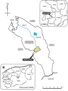 神於山位置図
