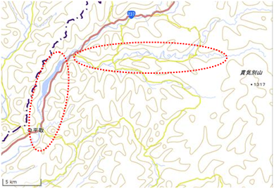 沙流川流域 位置図