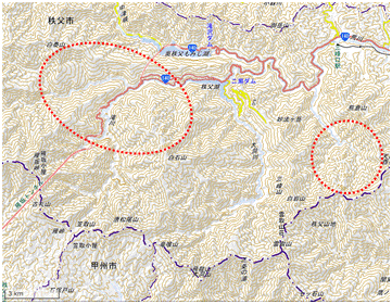 東京大学秩父演習林 位置図