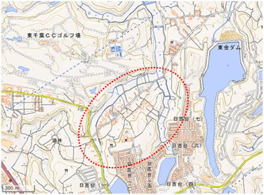 小油井の谷津田 位置図