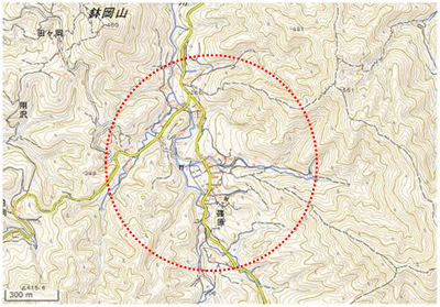 篠原の里 位置図