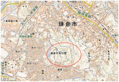 山崎の谷戸 位置図