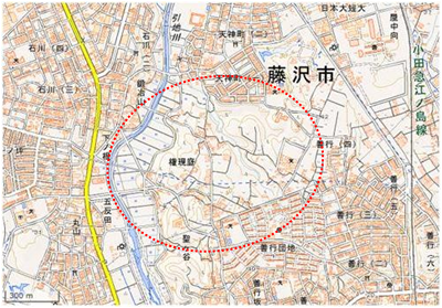 石川丸山谷戸 位置図