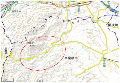 矢倉沢 位置図