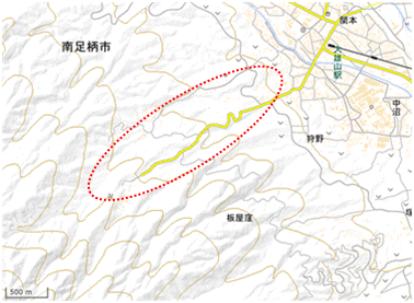 大雄町五本松・原 位置図