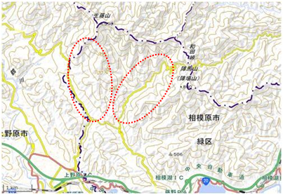 佐野川の里山 位置図