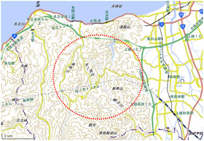 桑取谷 位置図