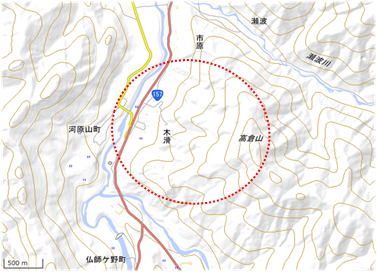 木滑地区 位置図