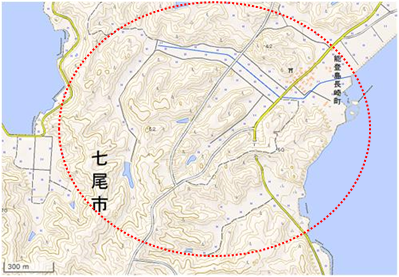能登島長崎町 位置図