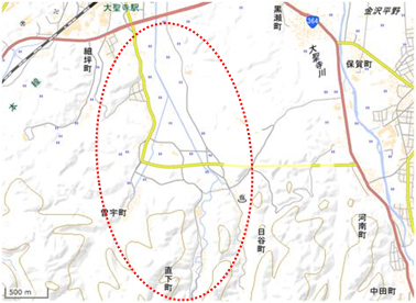 三谷地区 位置図