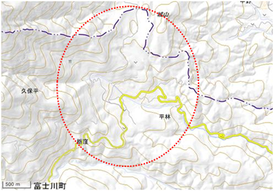 平林地区 位置図