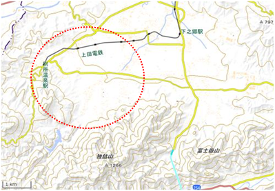 塩田平 位置図